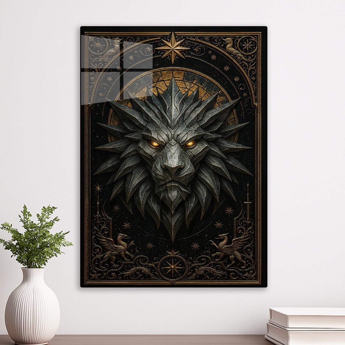 Spiked Lion Head Royal Gothic