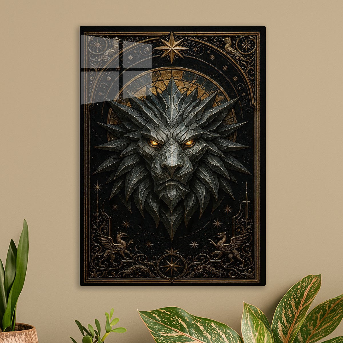 Spiked Lion Head Royal Gothic