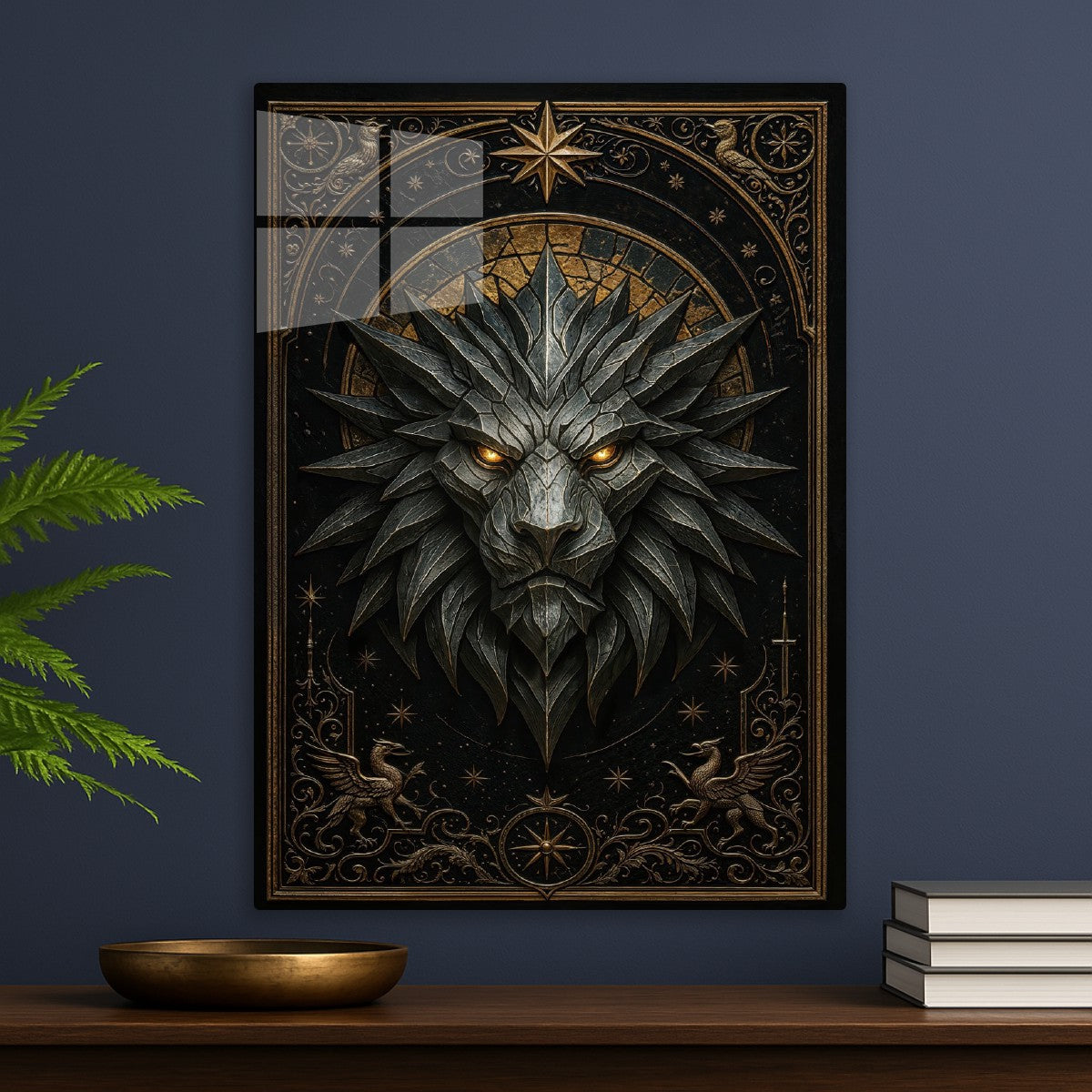 Spiked Lion Head Royal Gothic