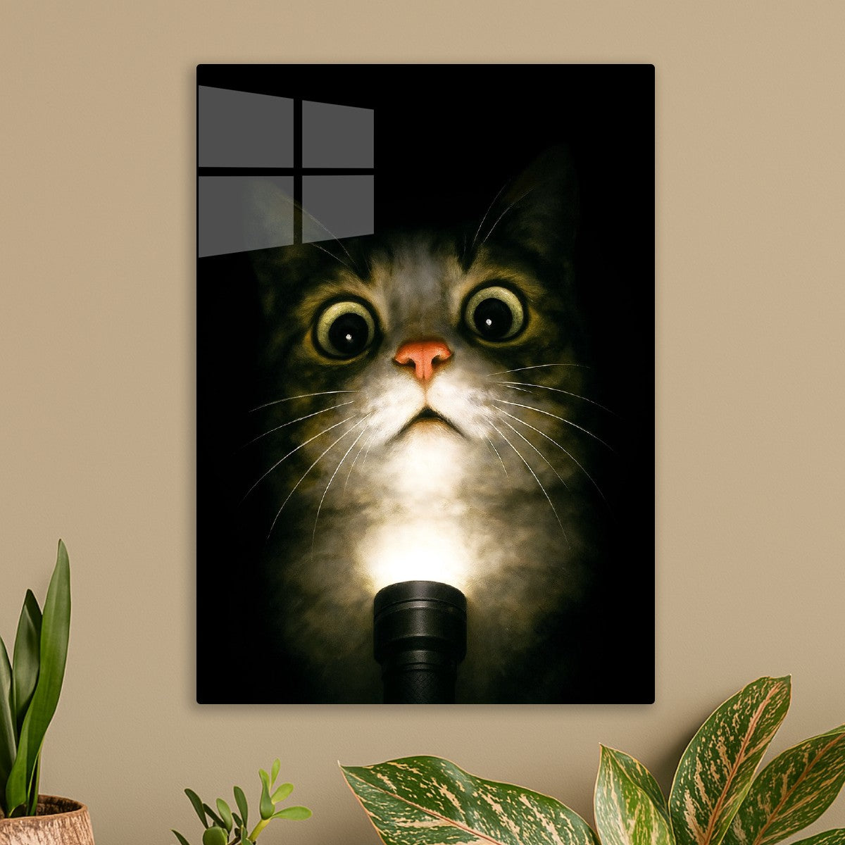 Scared Cat Meme Flashlight
