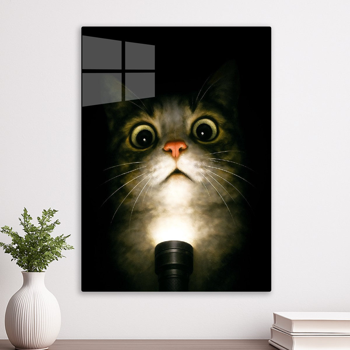 Scared Cat Meme Flashlight