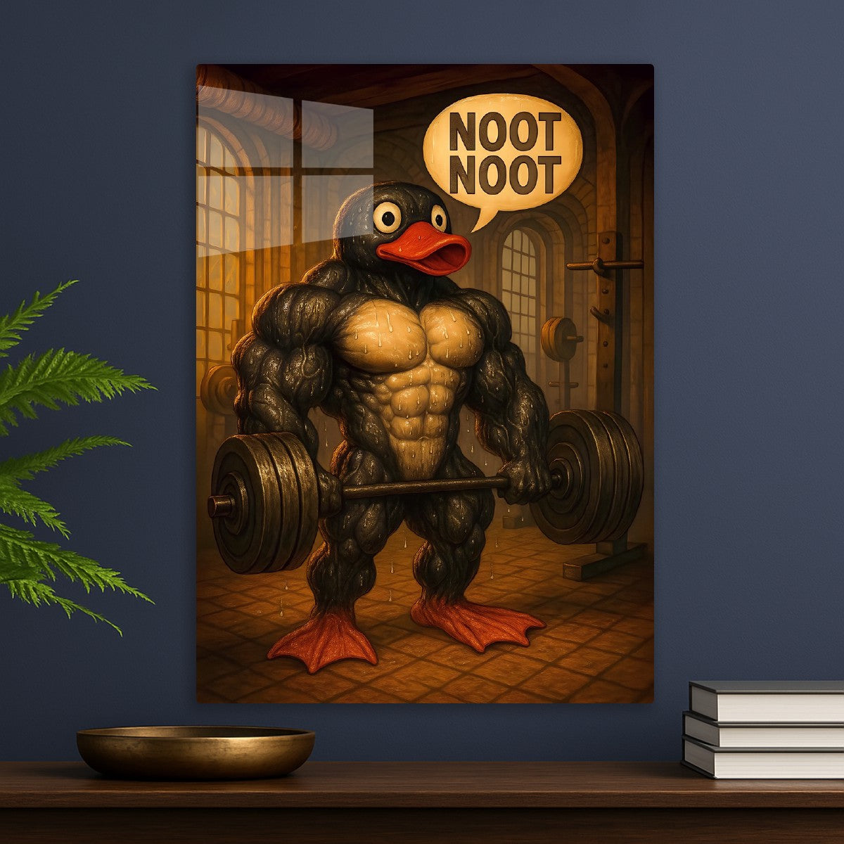 Pumping Pingu Gym Art