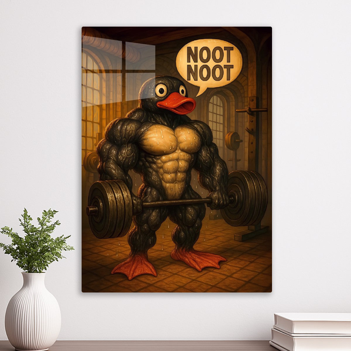 Pumping Pingu Gym Art