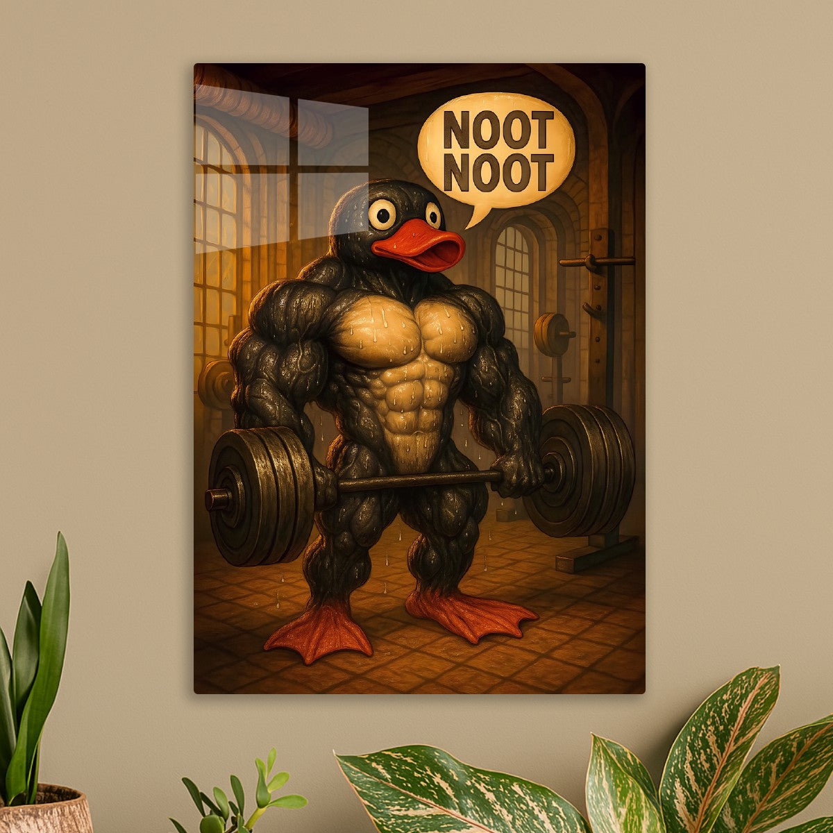 Pumping Pingu Gym Art