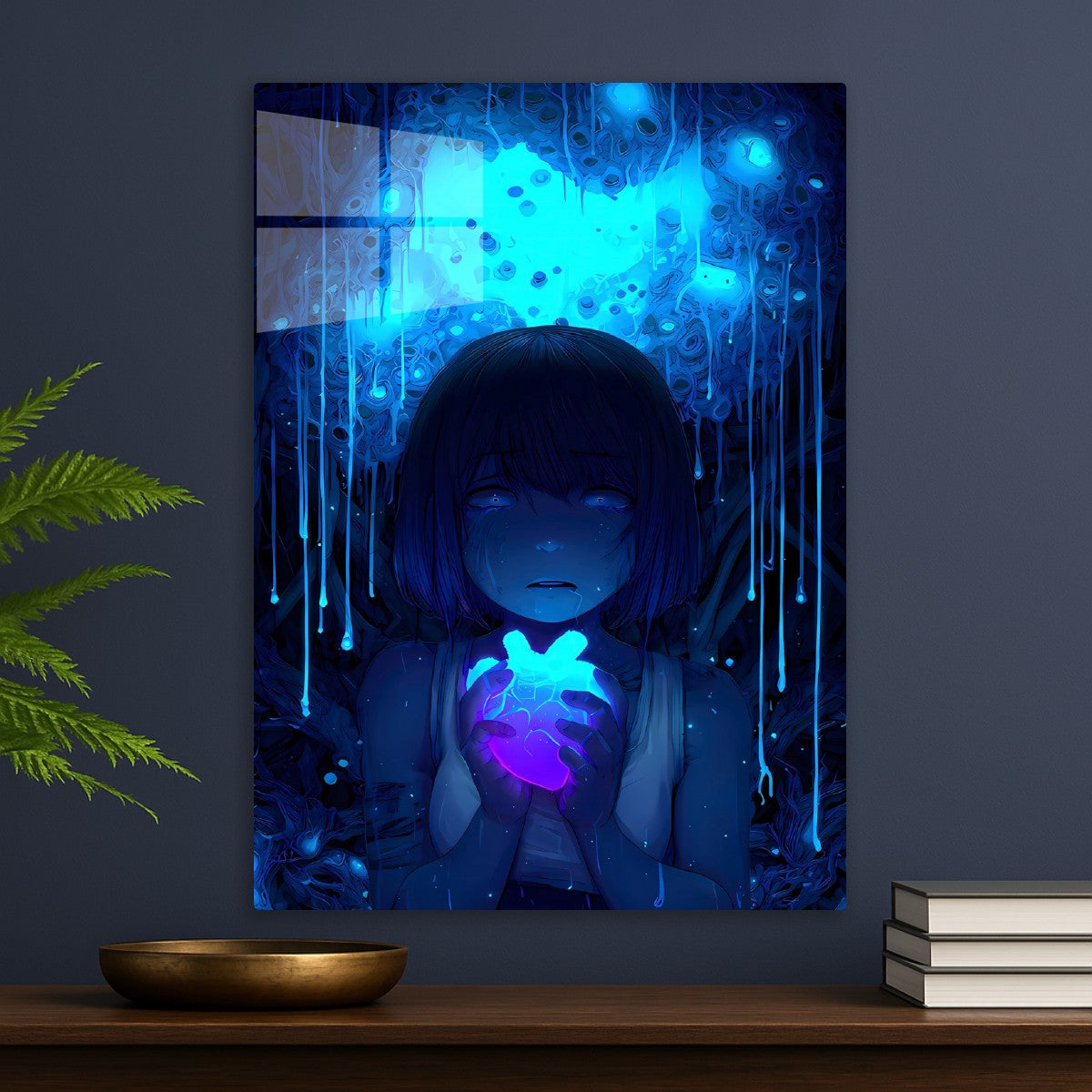 Neon Anime Girl Horror 