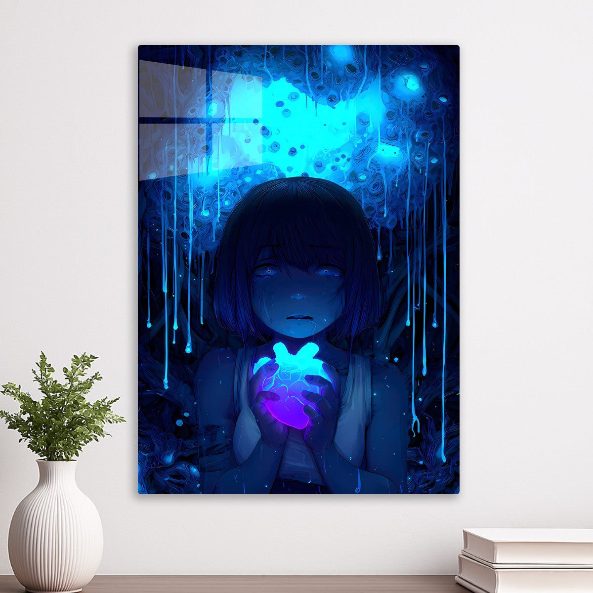 Neon Anime Girl Horror 