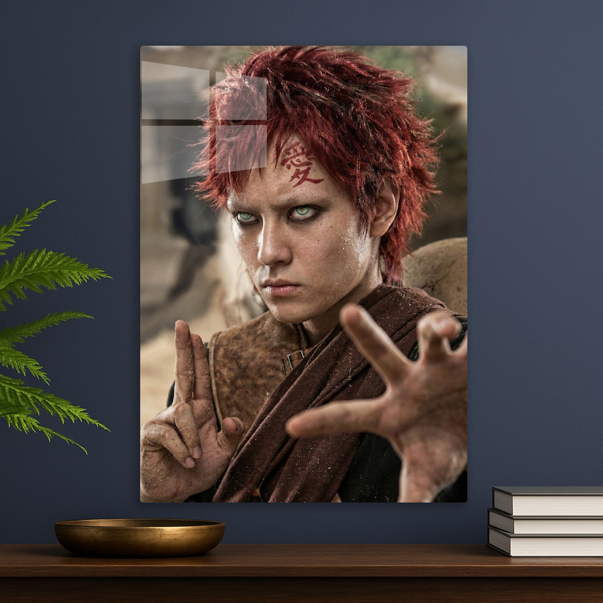 Gaara of the Sand realistic portrait, Naruto Shippuden