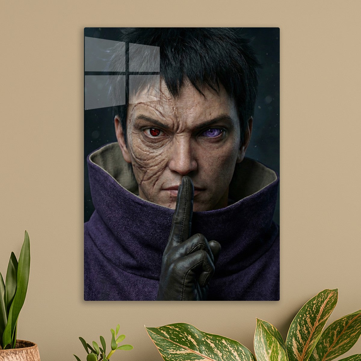 Obito Uchiha realistic portrait, Naruto Shippuden