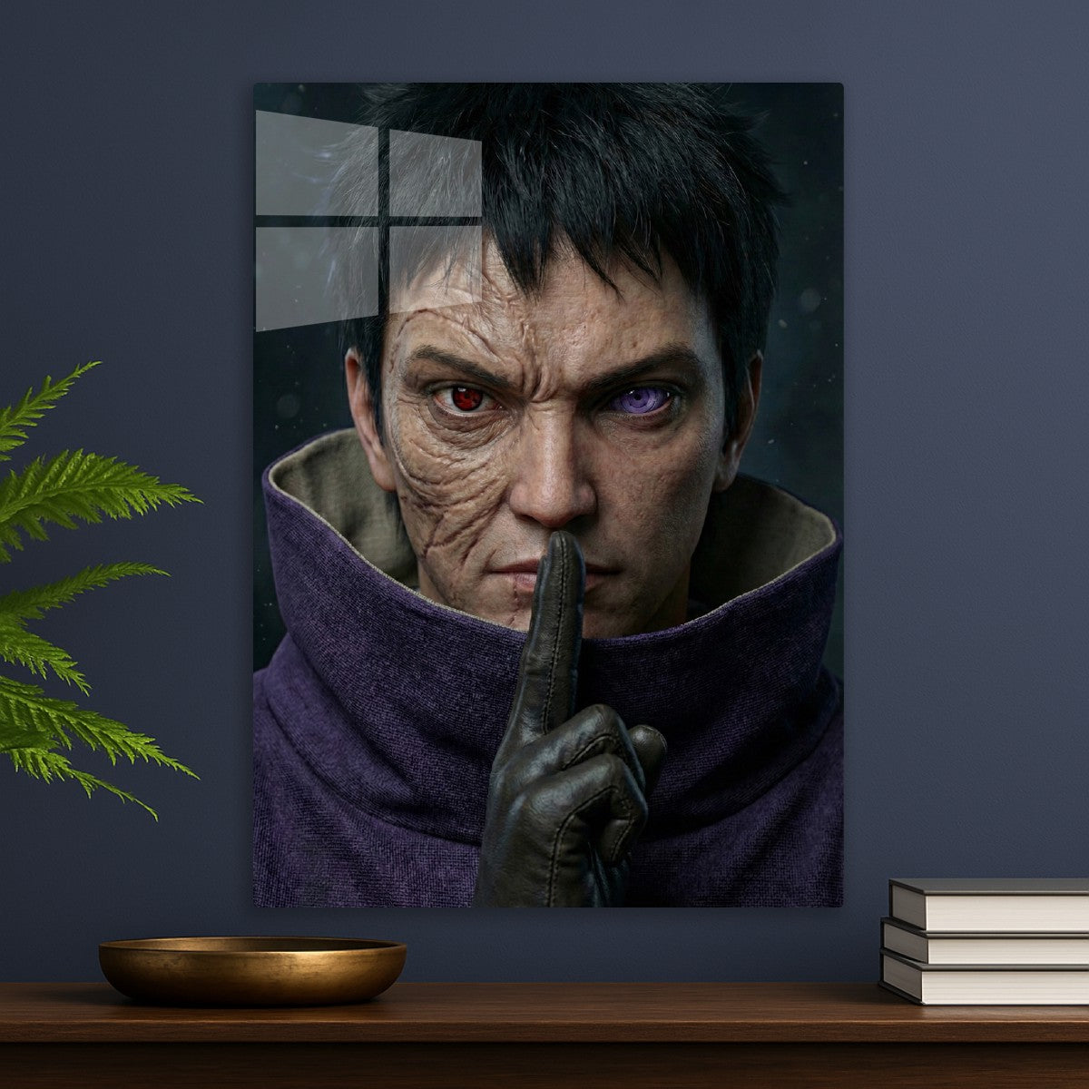 Obito Uchiha realistic portrait, Naruto Shippuden