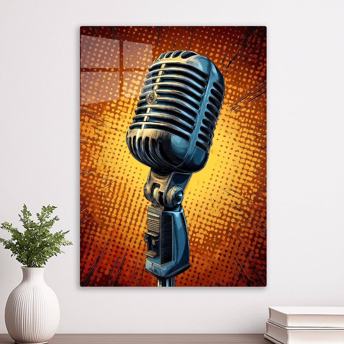 Microphone Pop Art