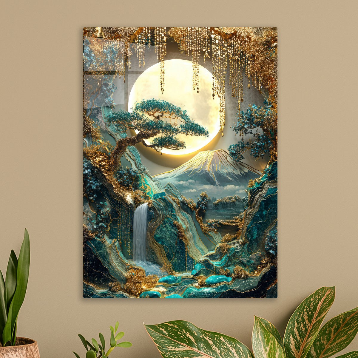 Golden Japanese Landscape