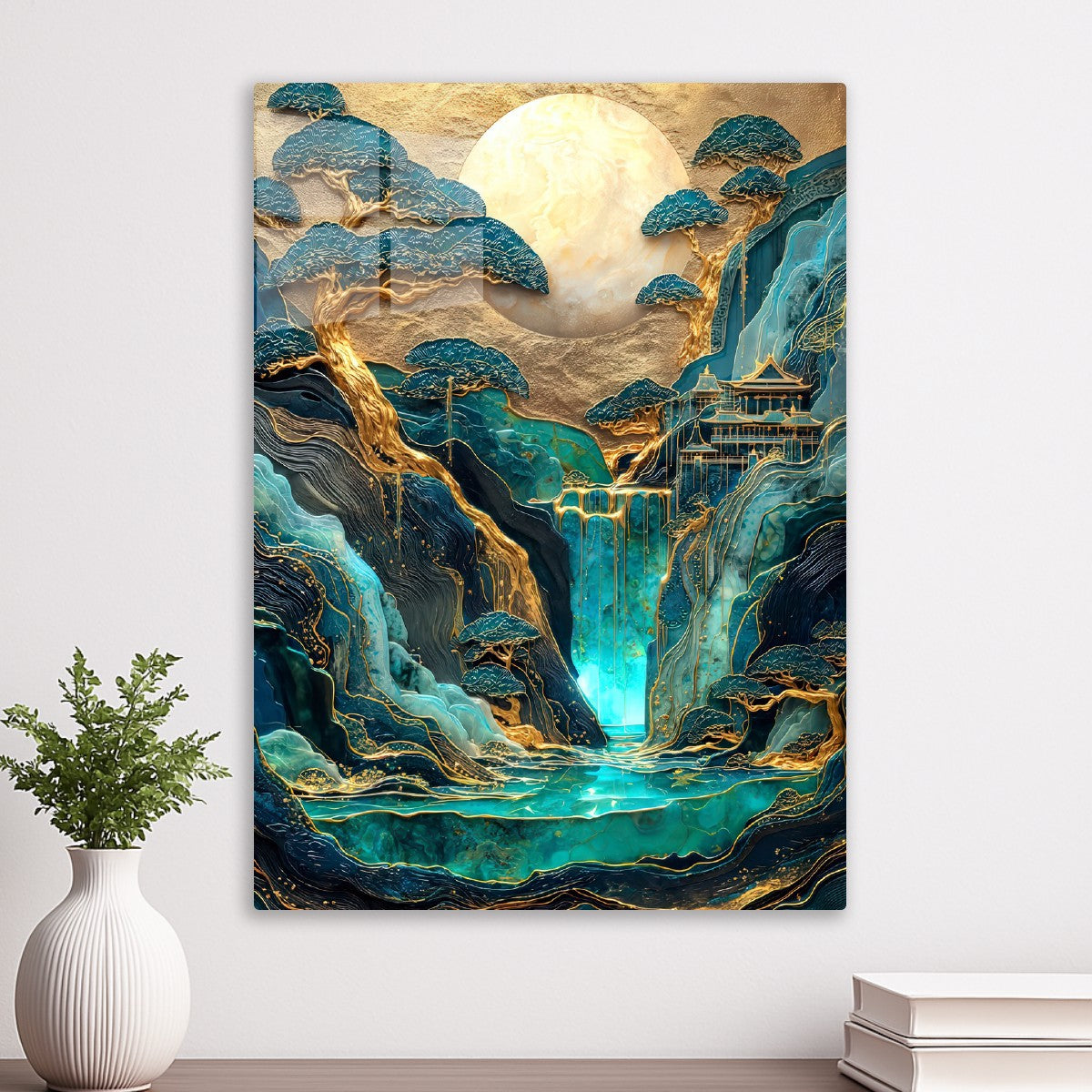 Golden Japanese Landscape