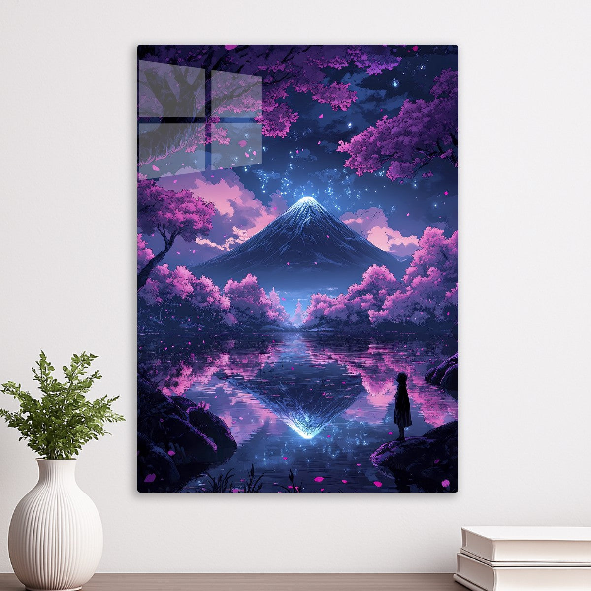 Neon Japanese Fantasy Landscape