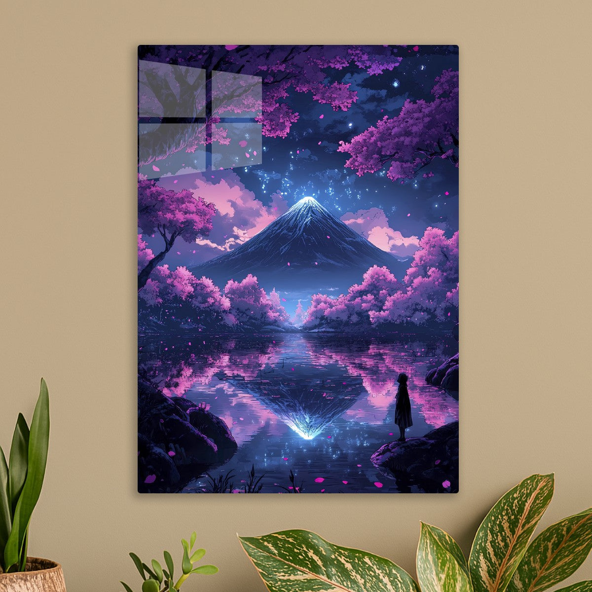 Neon Japanese Fantasy Landscape