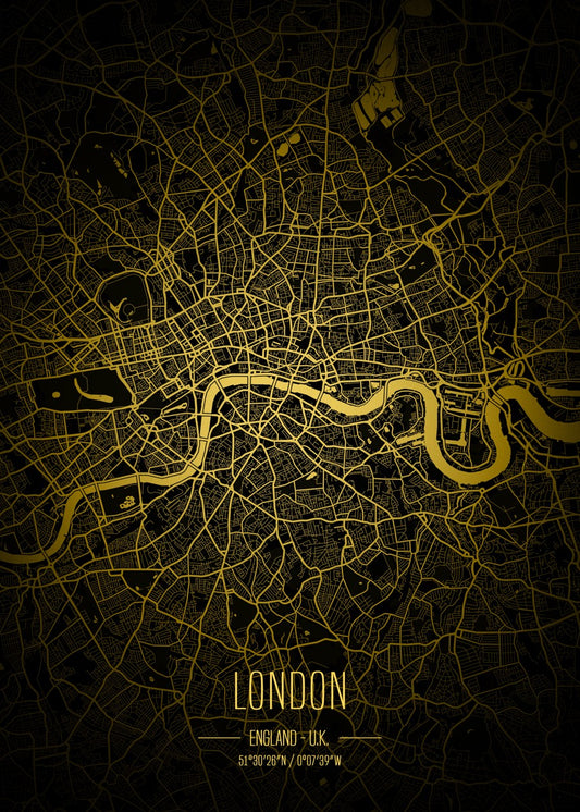 London lights city map