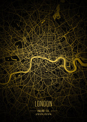 London lights city map