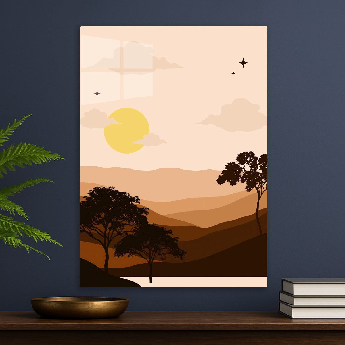 Golden Sunset Hills – Minimal 