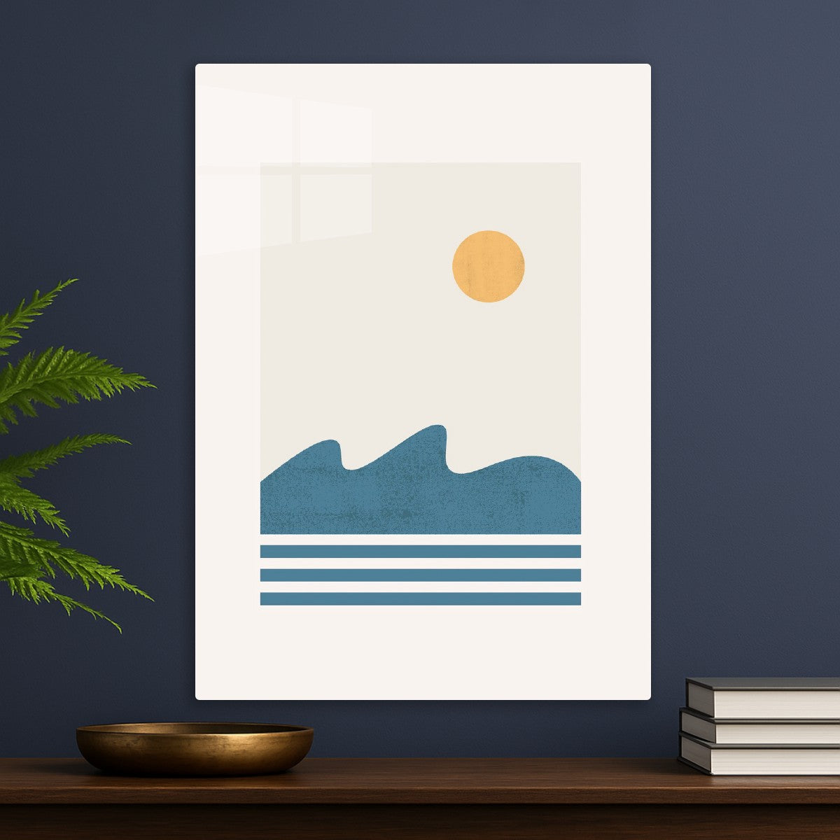Minimal Ocean Sunset – Modern 