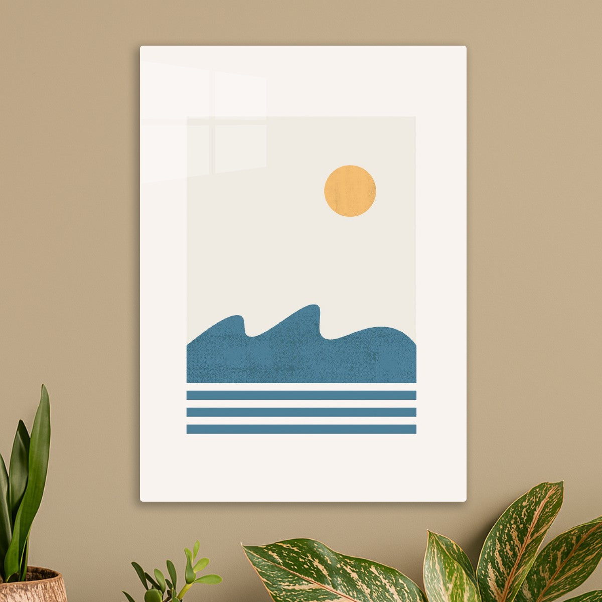 Minimal Ocean Sunset – Modern 