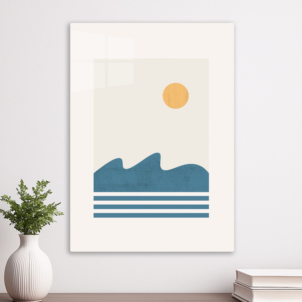 Minimal Ocean Sunset – Modern 