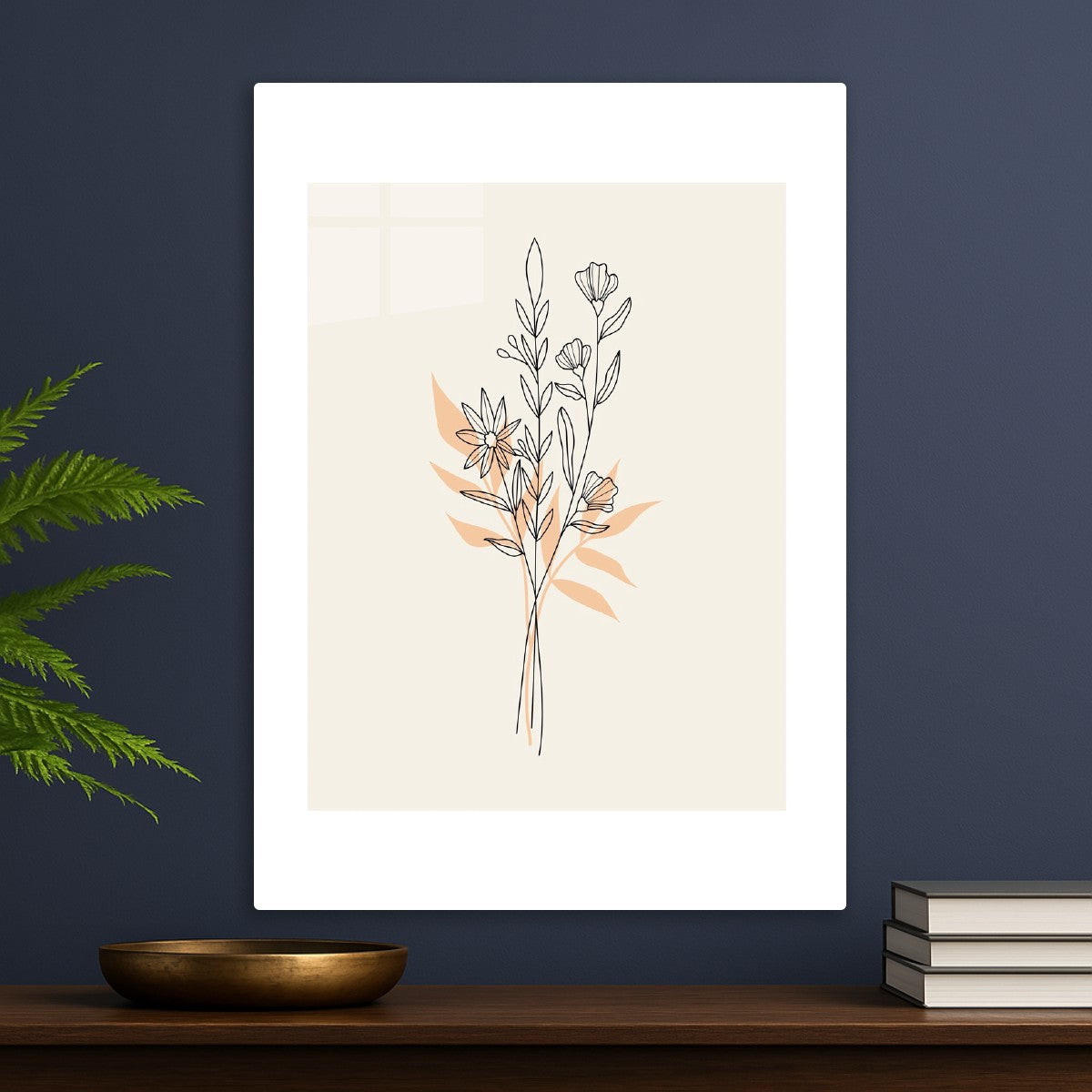 Soft Botanical Line Art 