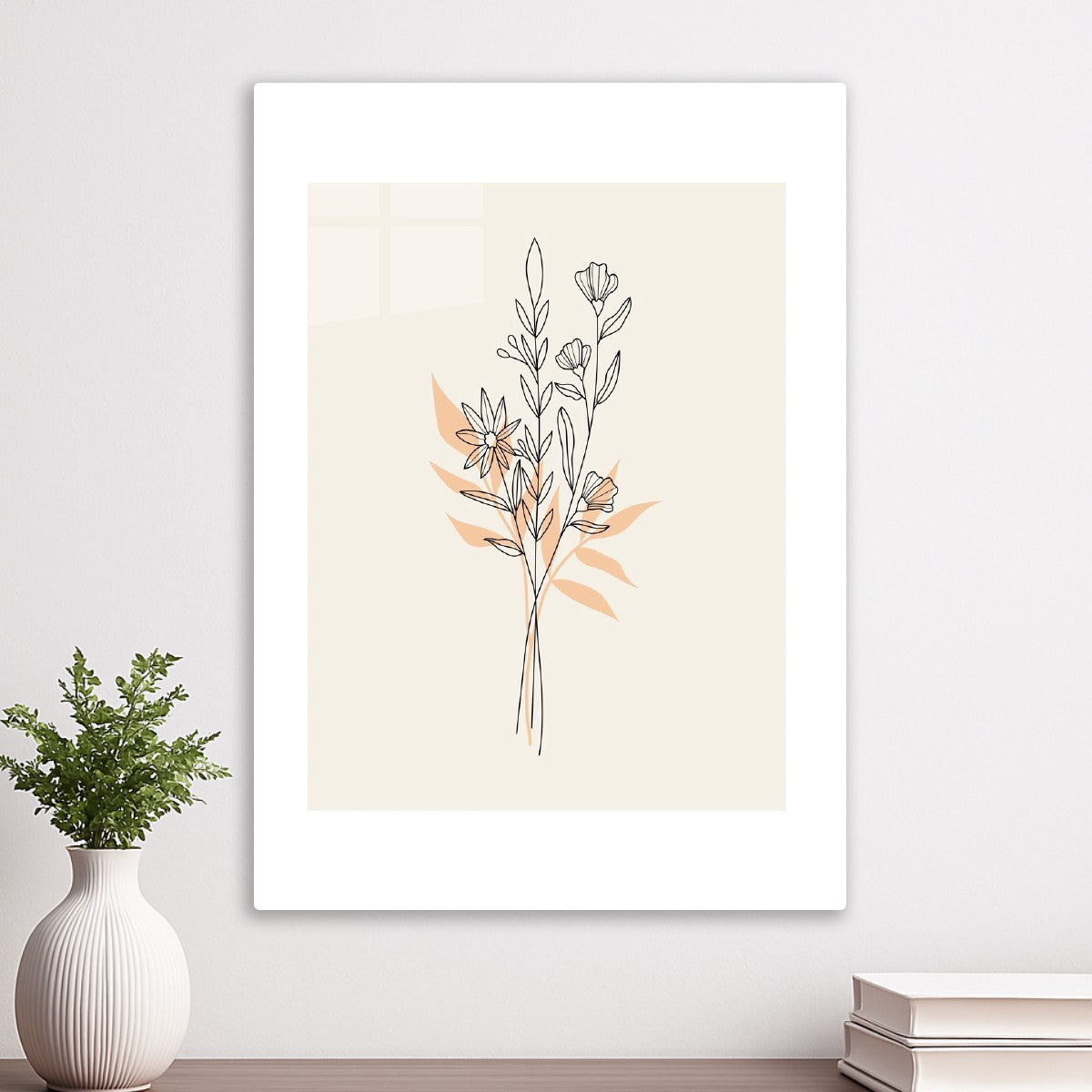 Soft Botanical Line Art 