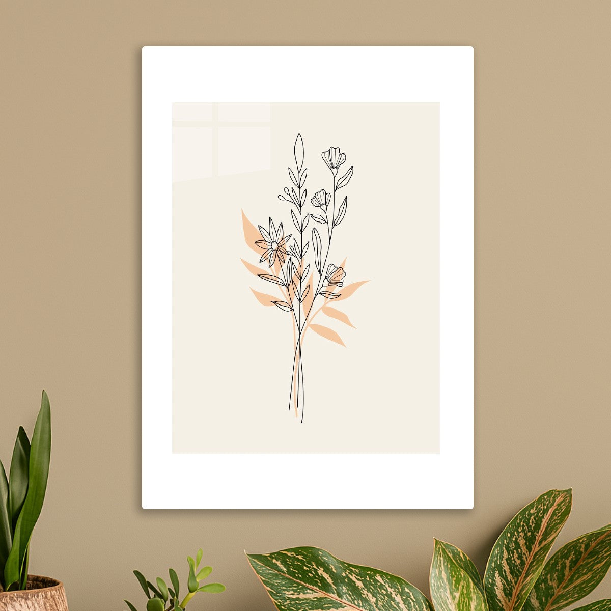 Soft Botanical Line Art 