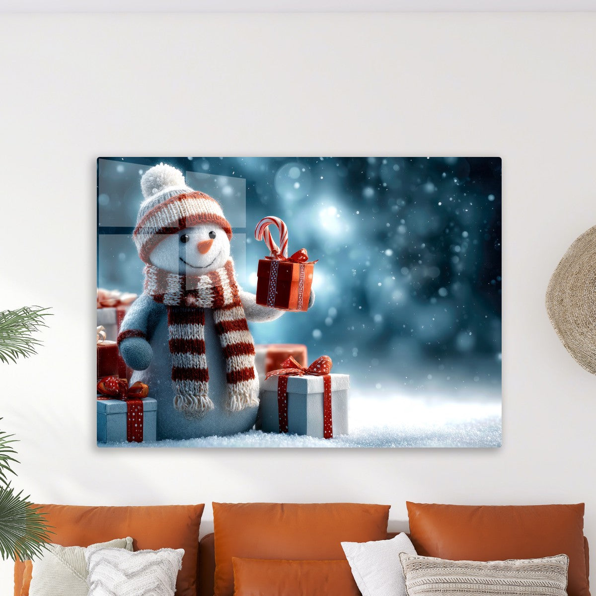 Joyful Snowman Colorful Gifts