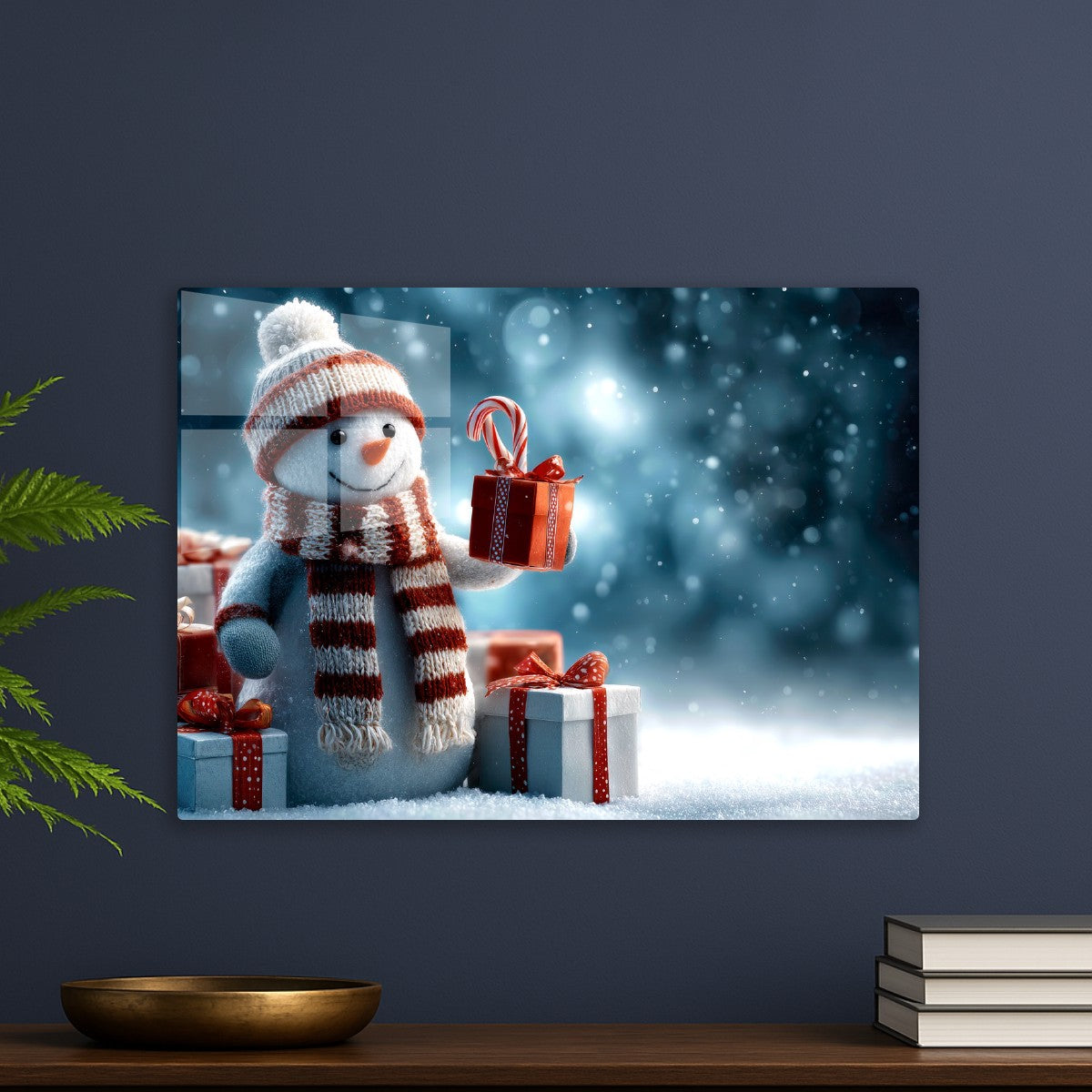 Joyful Snowman Colorful Gifts