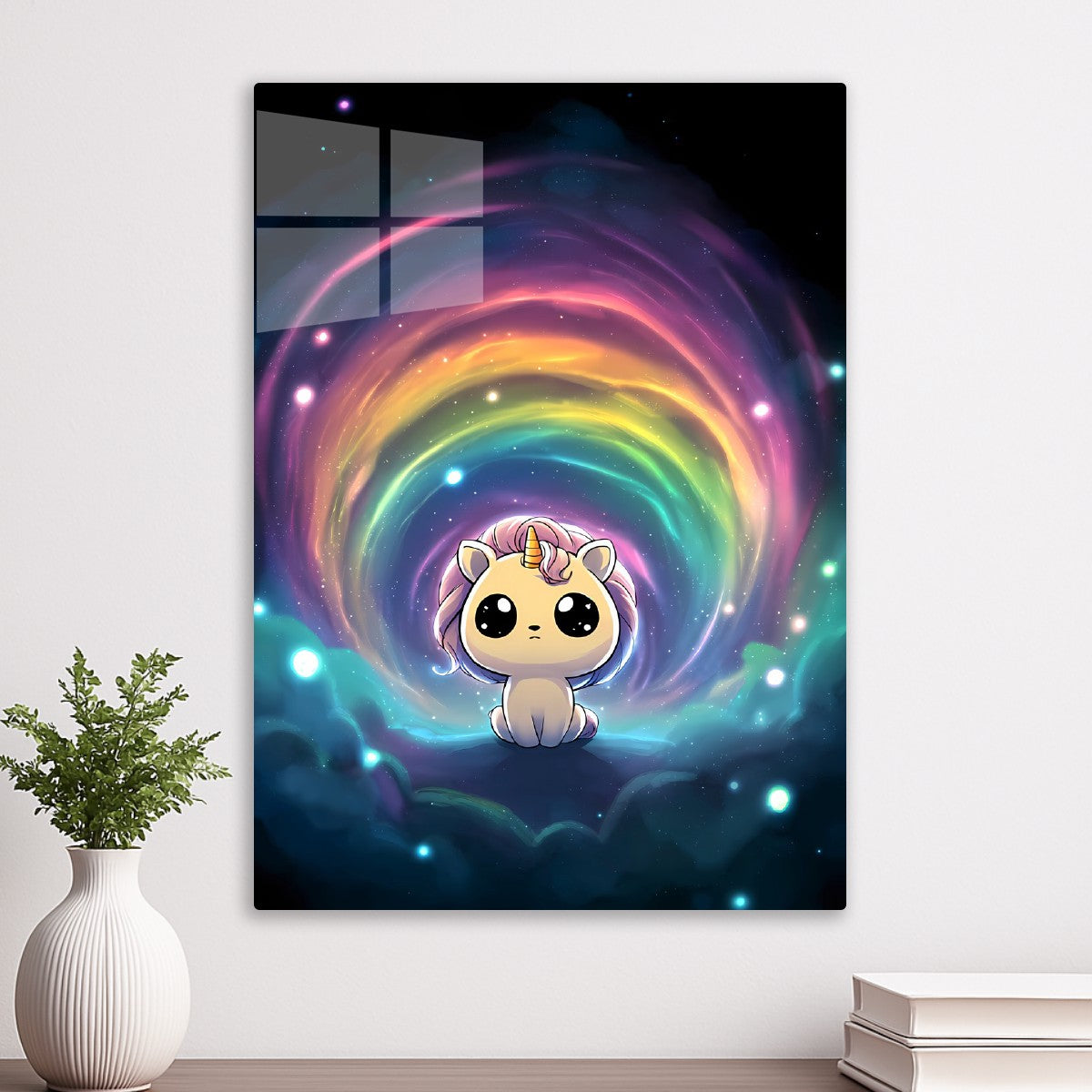 Cute Unicorn Rainbow Space