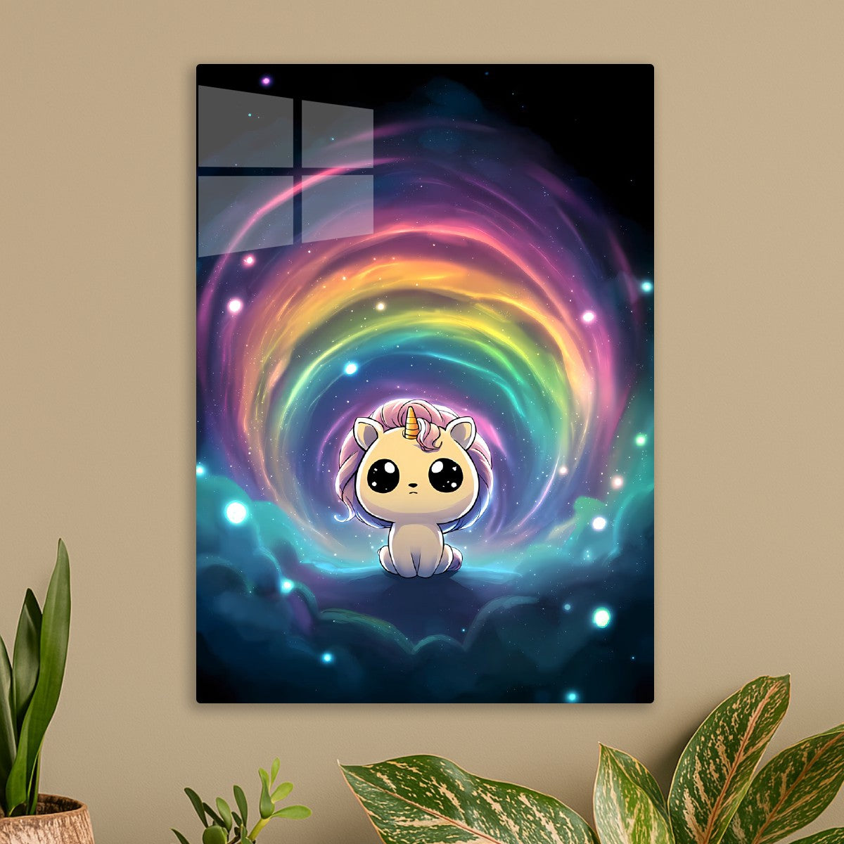 Cute Unicorn Rainbow Space