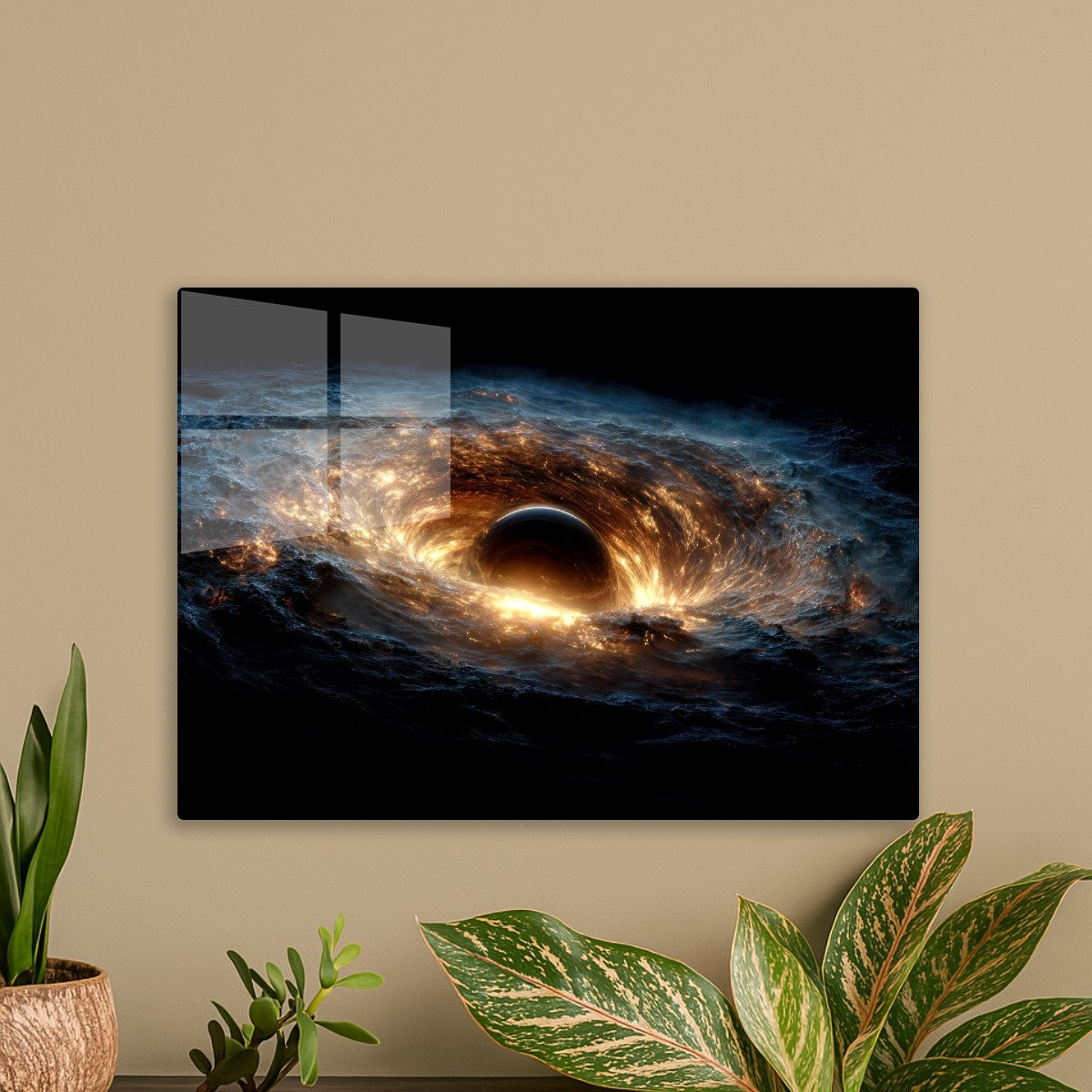 Black Hole Absorbs Nebula