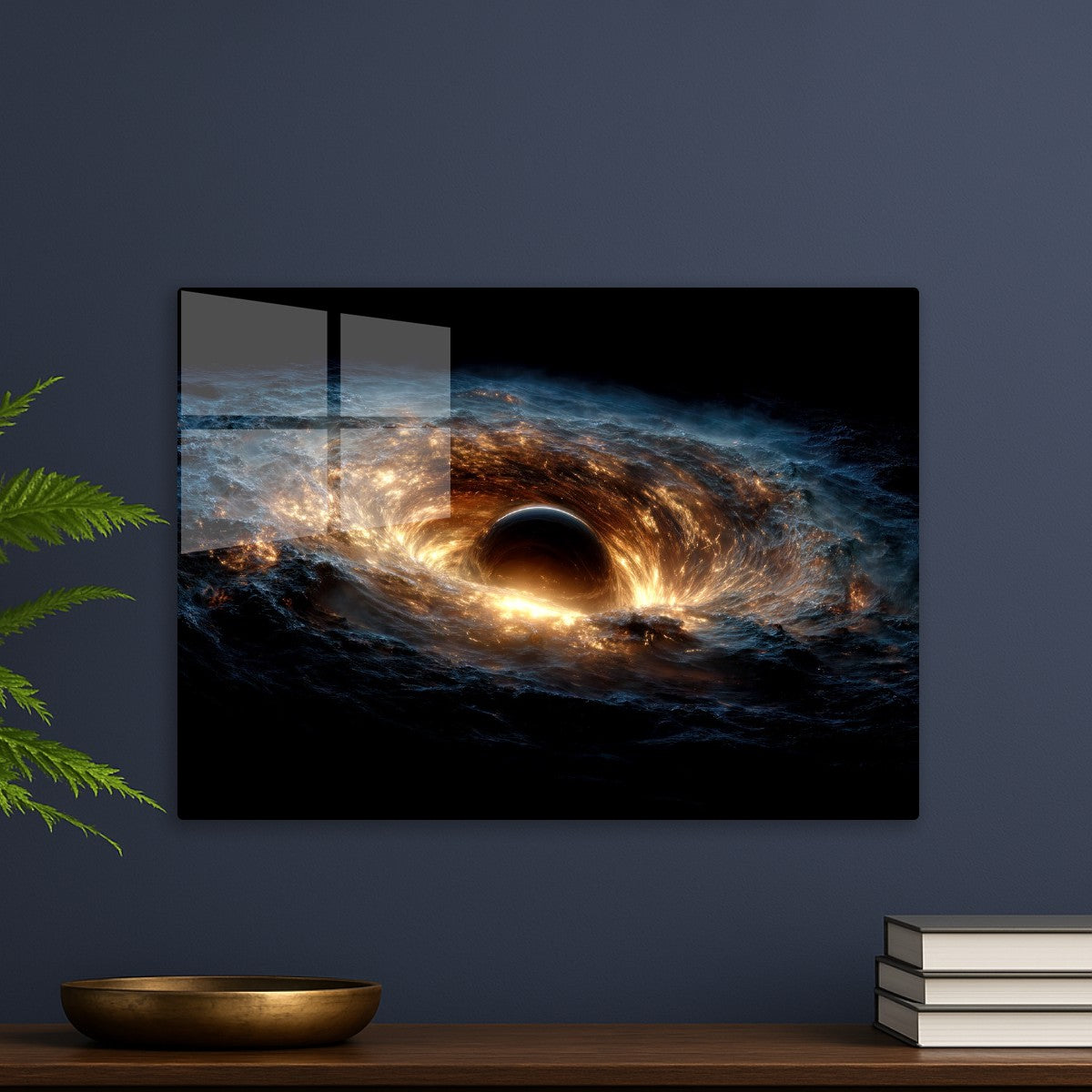 Black Hole Absorbs Nebula