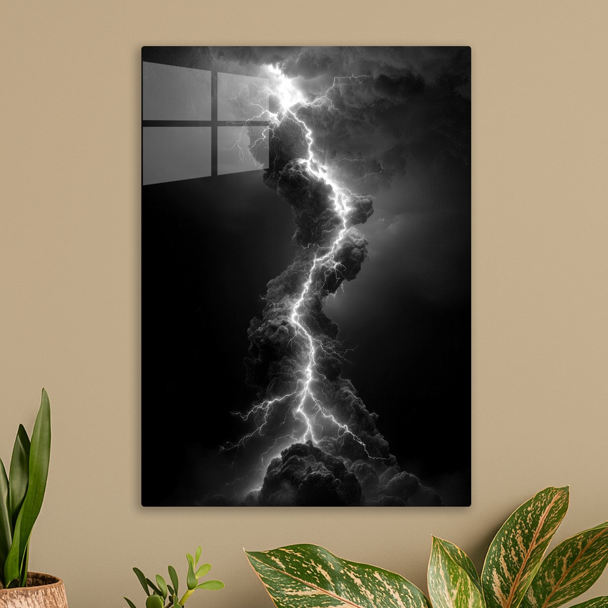 Lightning Strike Monochrome