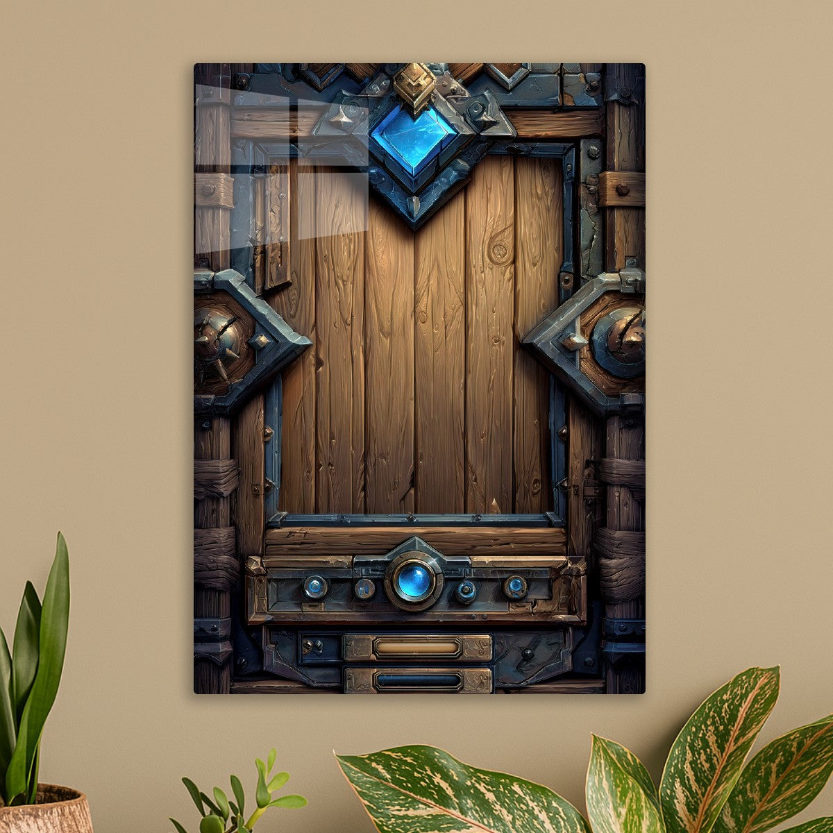 Intricate Fantasy Wooden Door