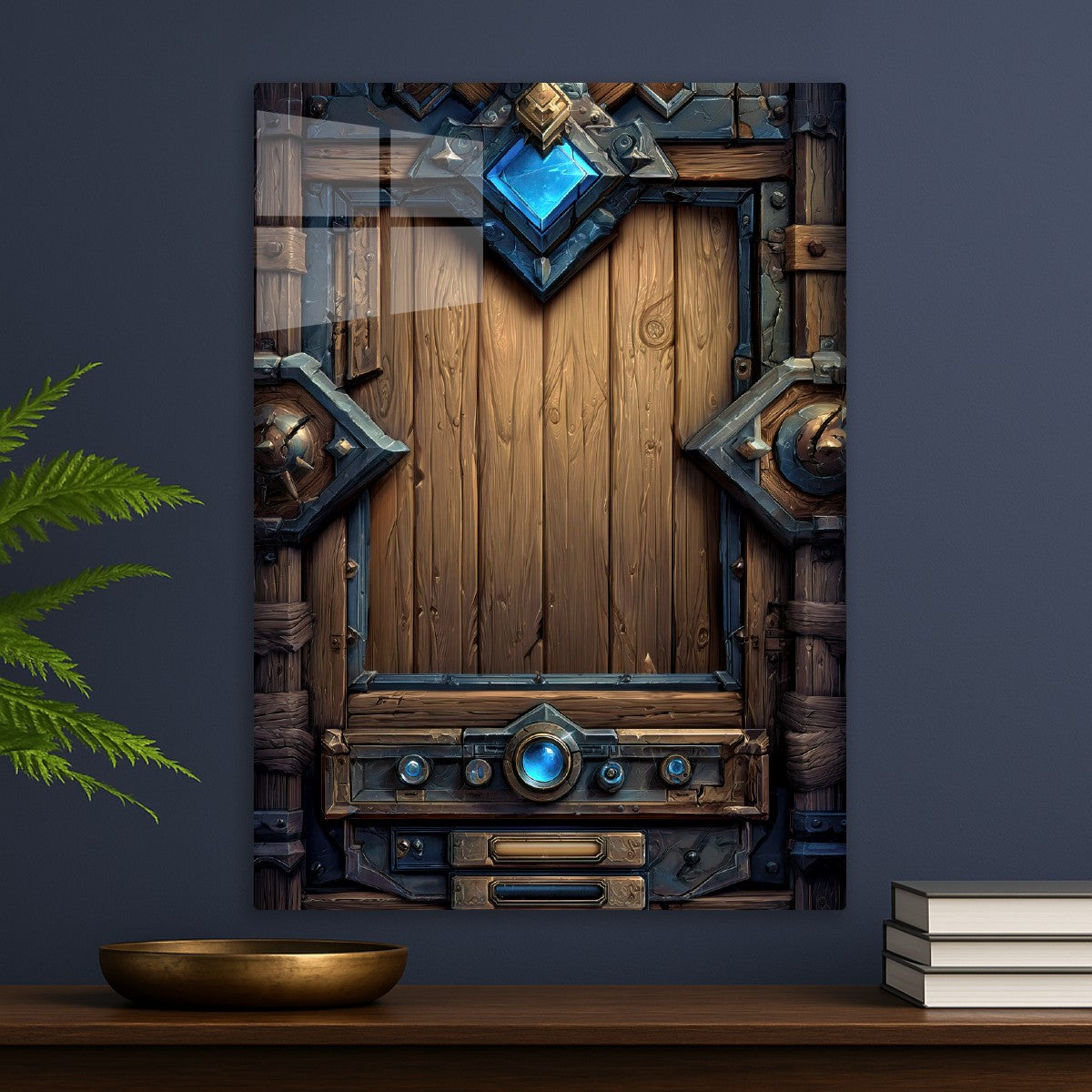 Intricate Fantasy Wooden Door