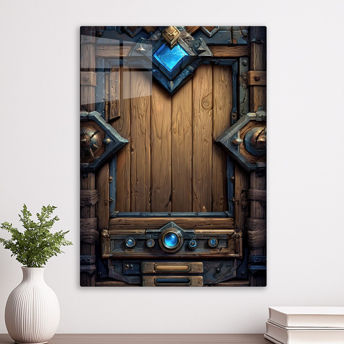Intricate Fantasy Wooden Door