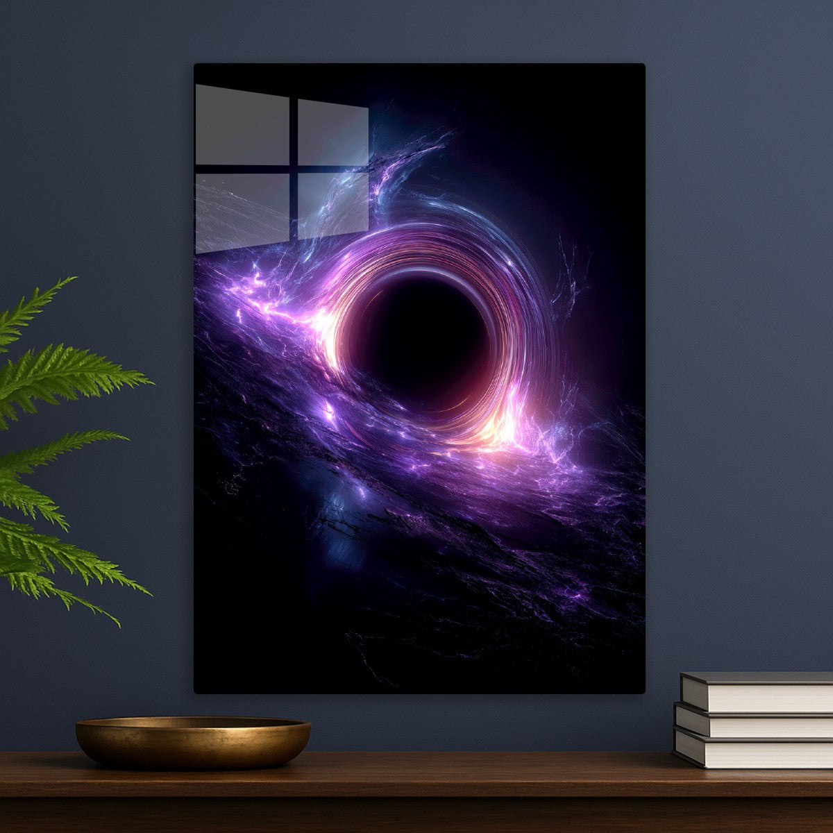 Black Hole Purple Energy Flow