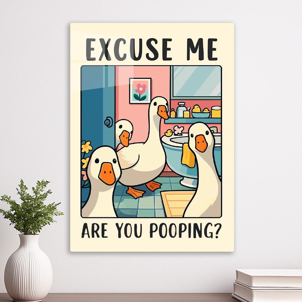 Excuse Me Pooping goose