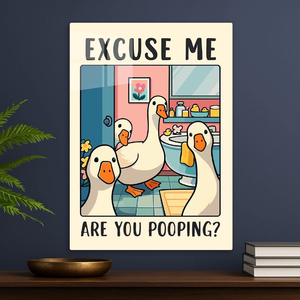 Excuse Me Pooping goose
