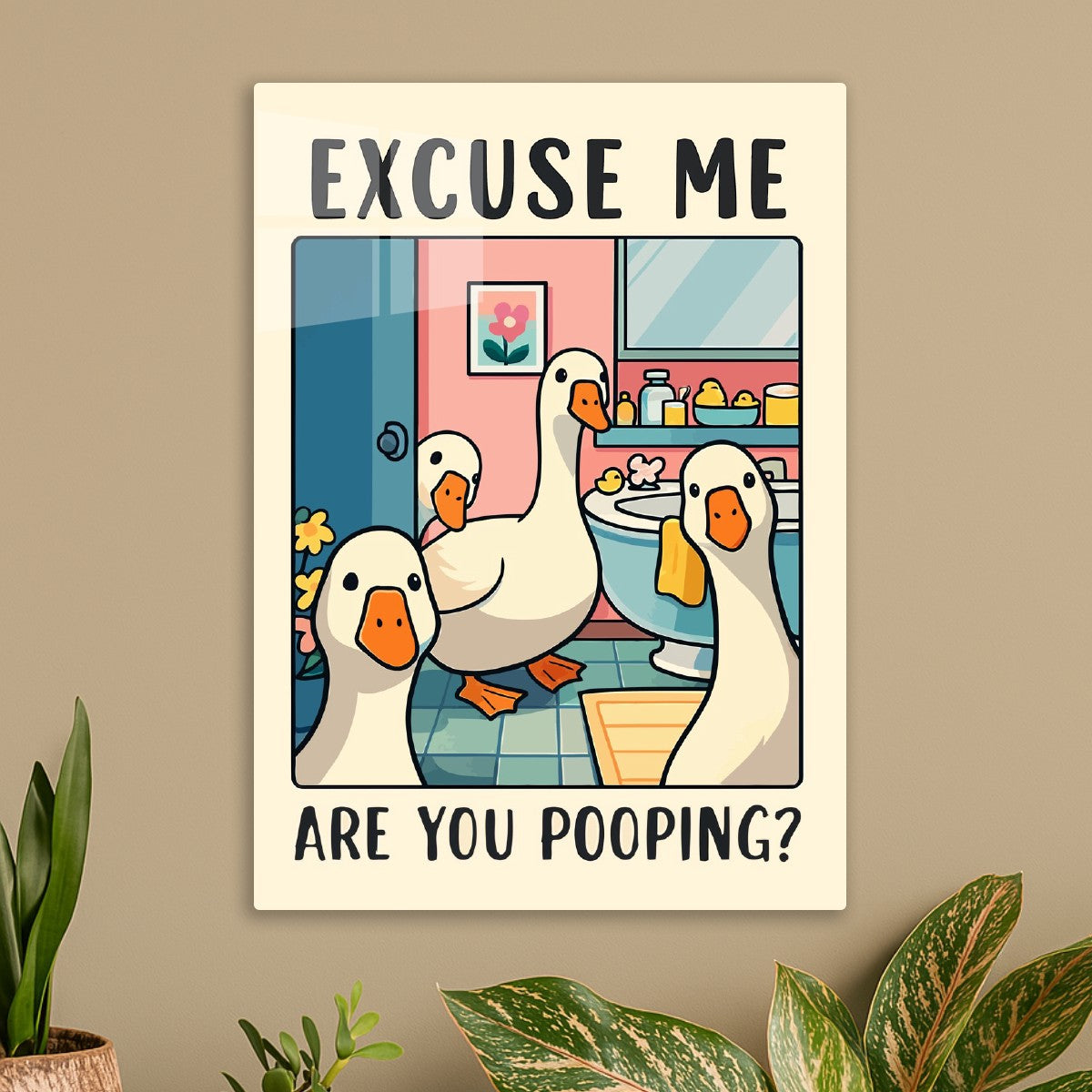 Excuse Me Pooping goose