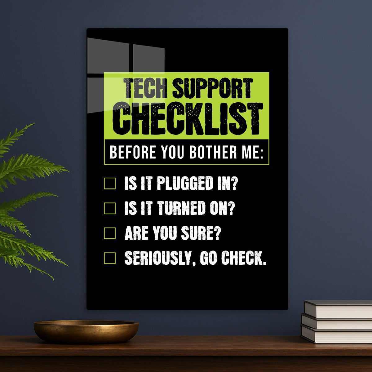 Tech Support Humor Checklist 