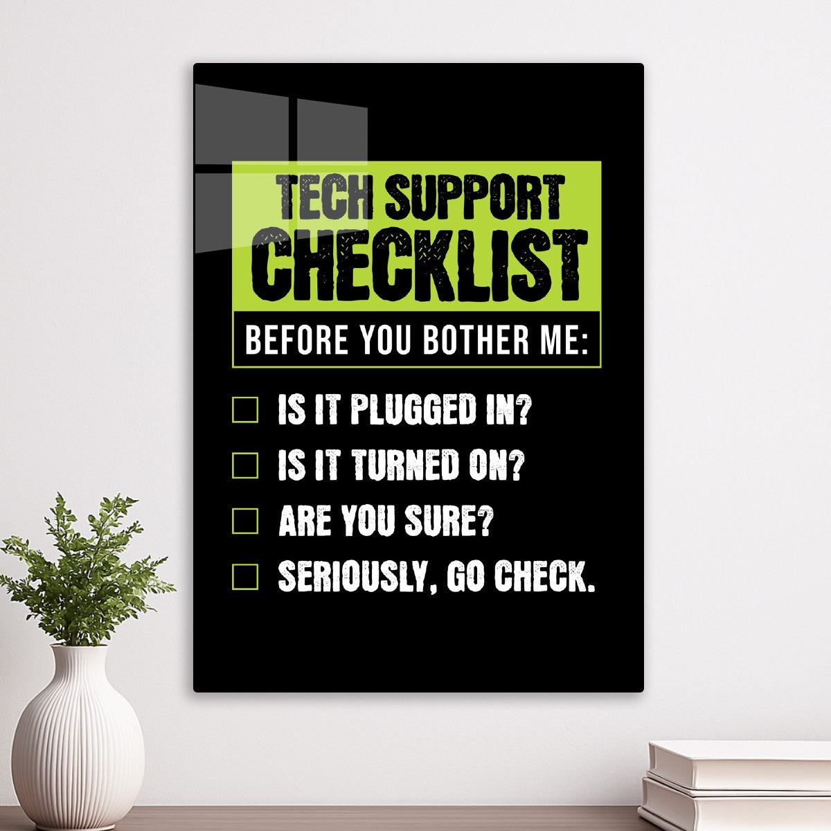 Tech Support Humor Checklist 