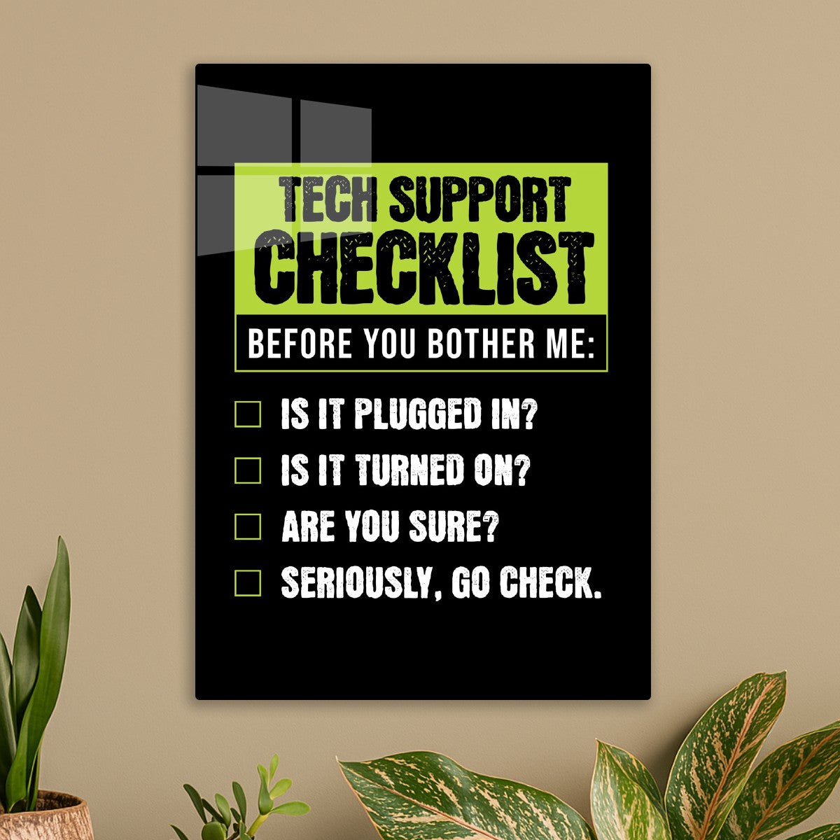 Tech Support Humor Checklist 