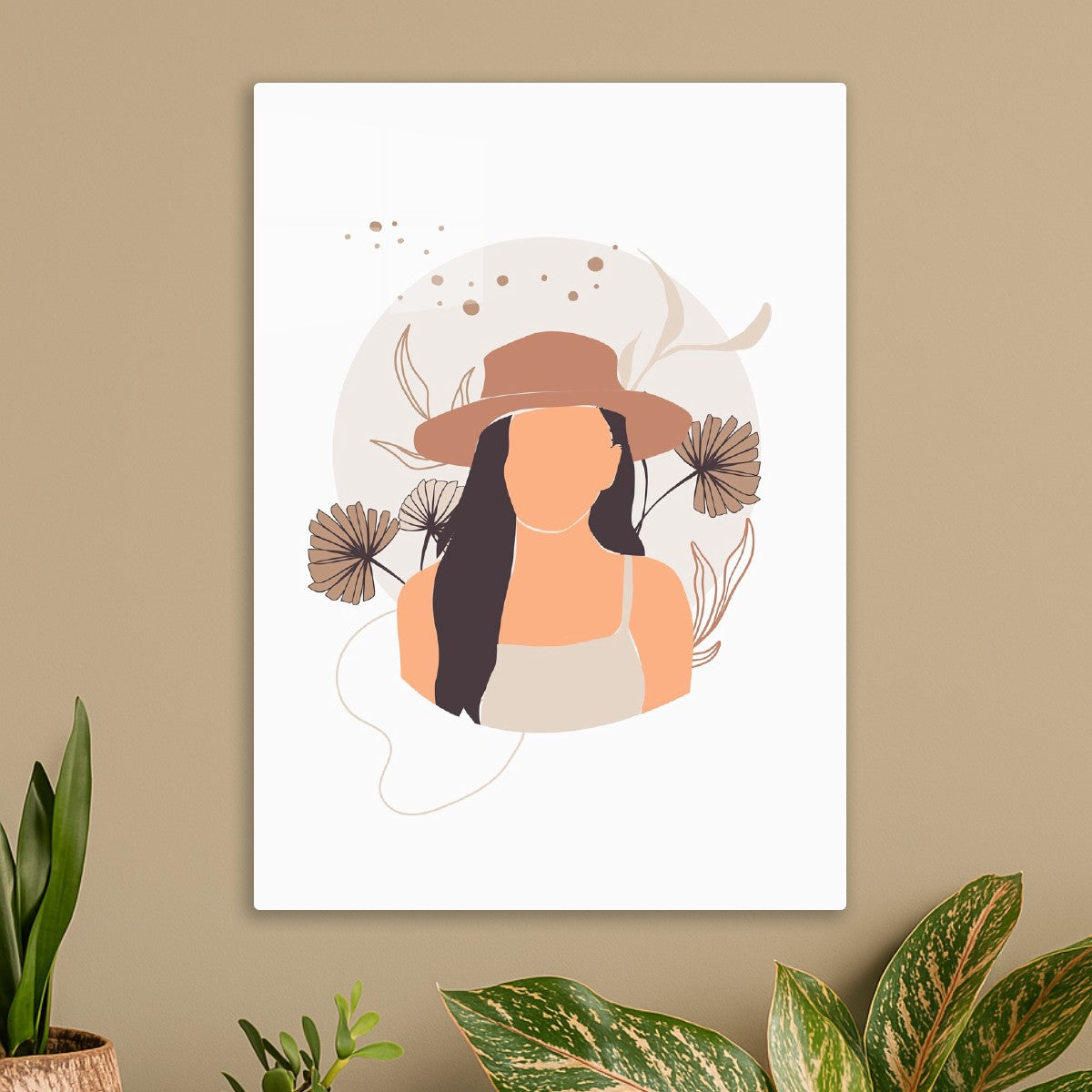 Boho Woman in Soft Earth Tones