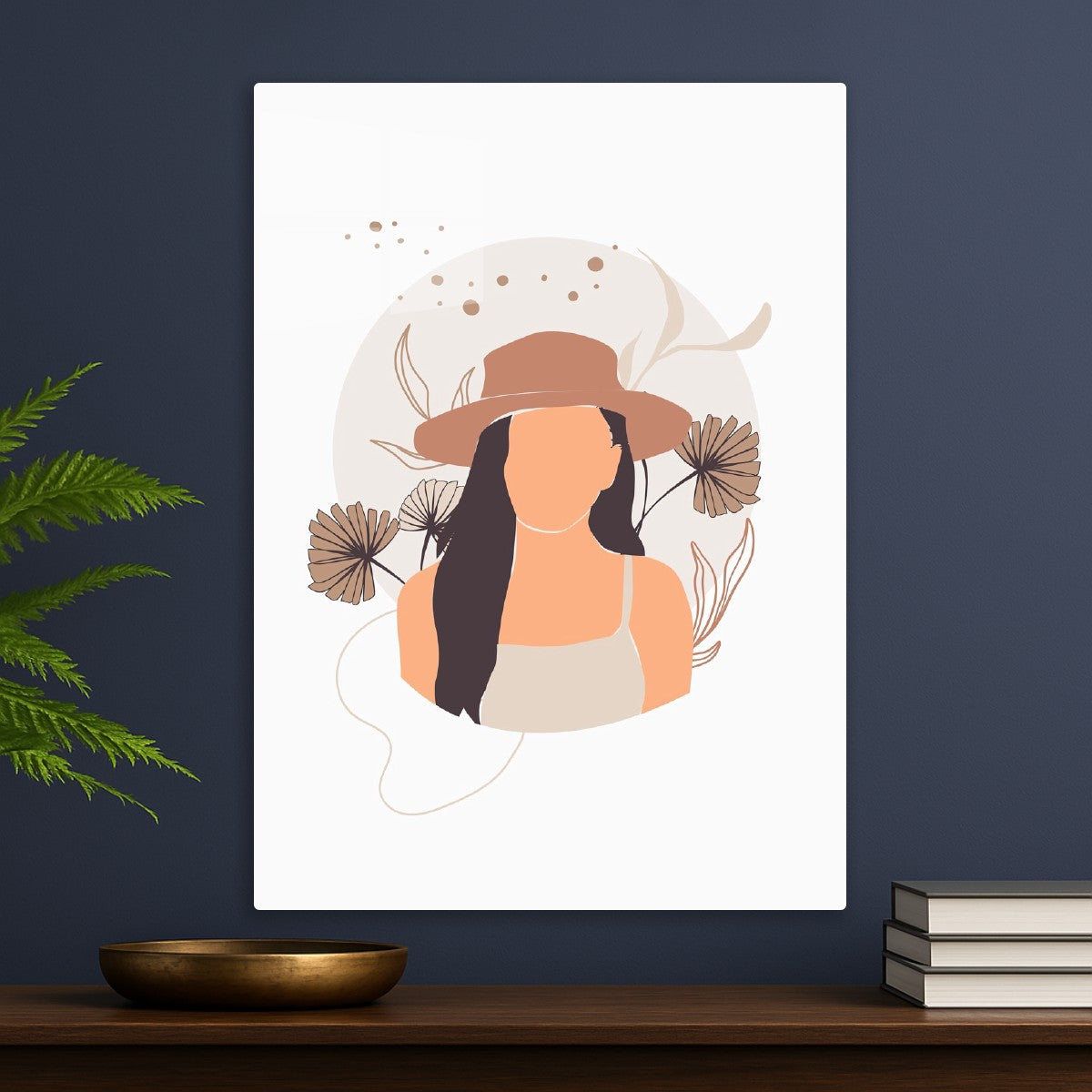 Boho Woman in Soft Earth Tones