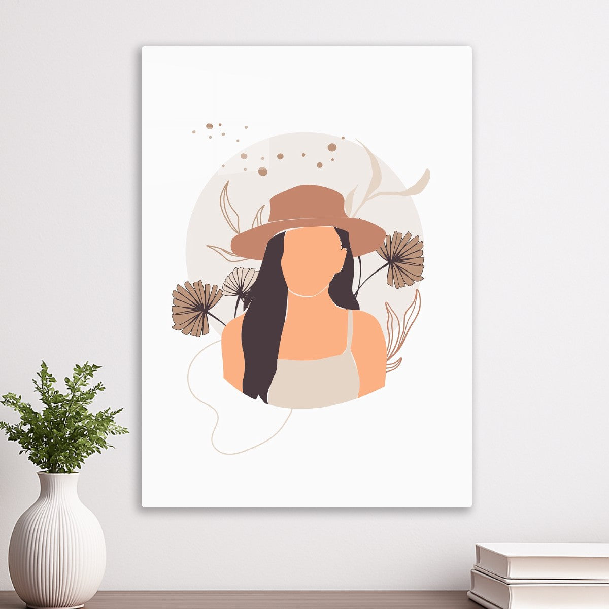 Boho Woman in Soft Earth Tones