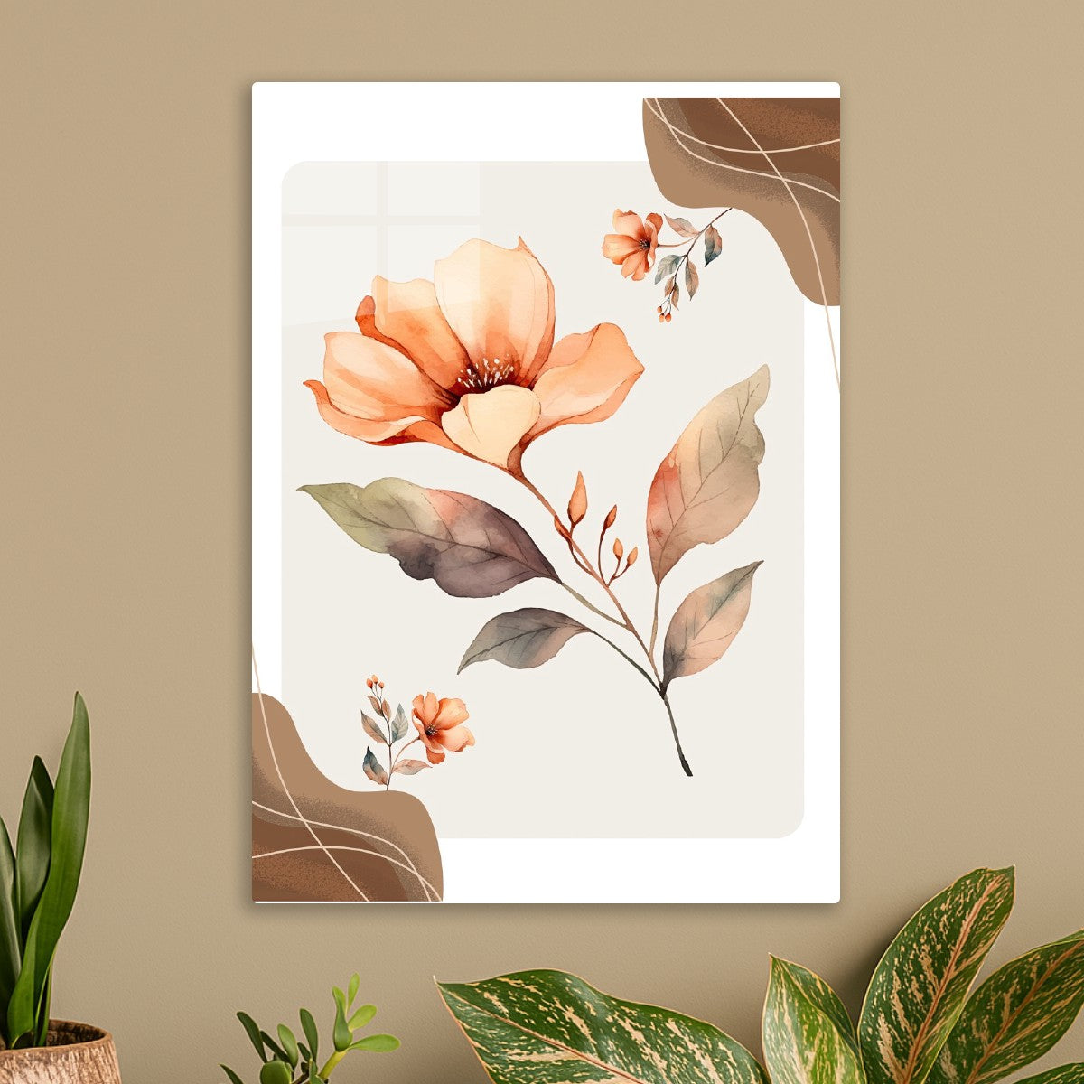 Elegant Watercolor Floral Comp
