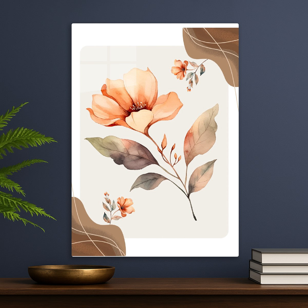 Elegant Watercolor Floral Comp