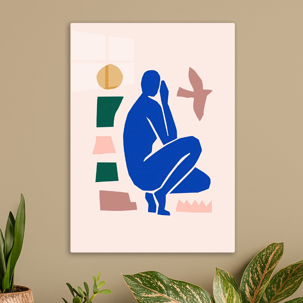 Abstract Blue Silhouette 